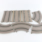 Lot Of 20 Straight & Curved Tin Metal Slot Car Track 10.5��� Early Faller AMS?