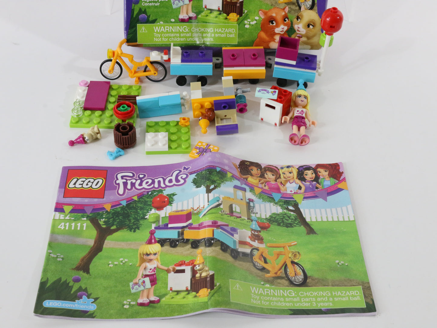 Lego Friends Stephanies Party Train Mostly Built Set 41111 W/ Box & Instructions