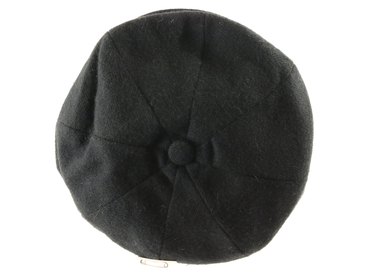 Avalon Classic Mens Black Felt Eight Quarter Cap Newsboy Hat Size: S