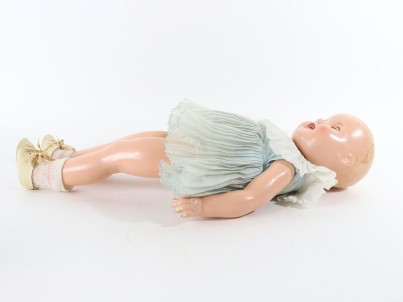 Vintage Ideal Shirley Temple 19" Composition Doll W/ Mohair Blond Hair