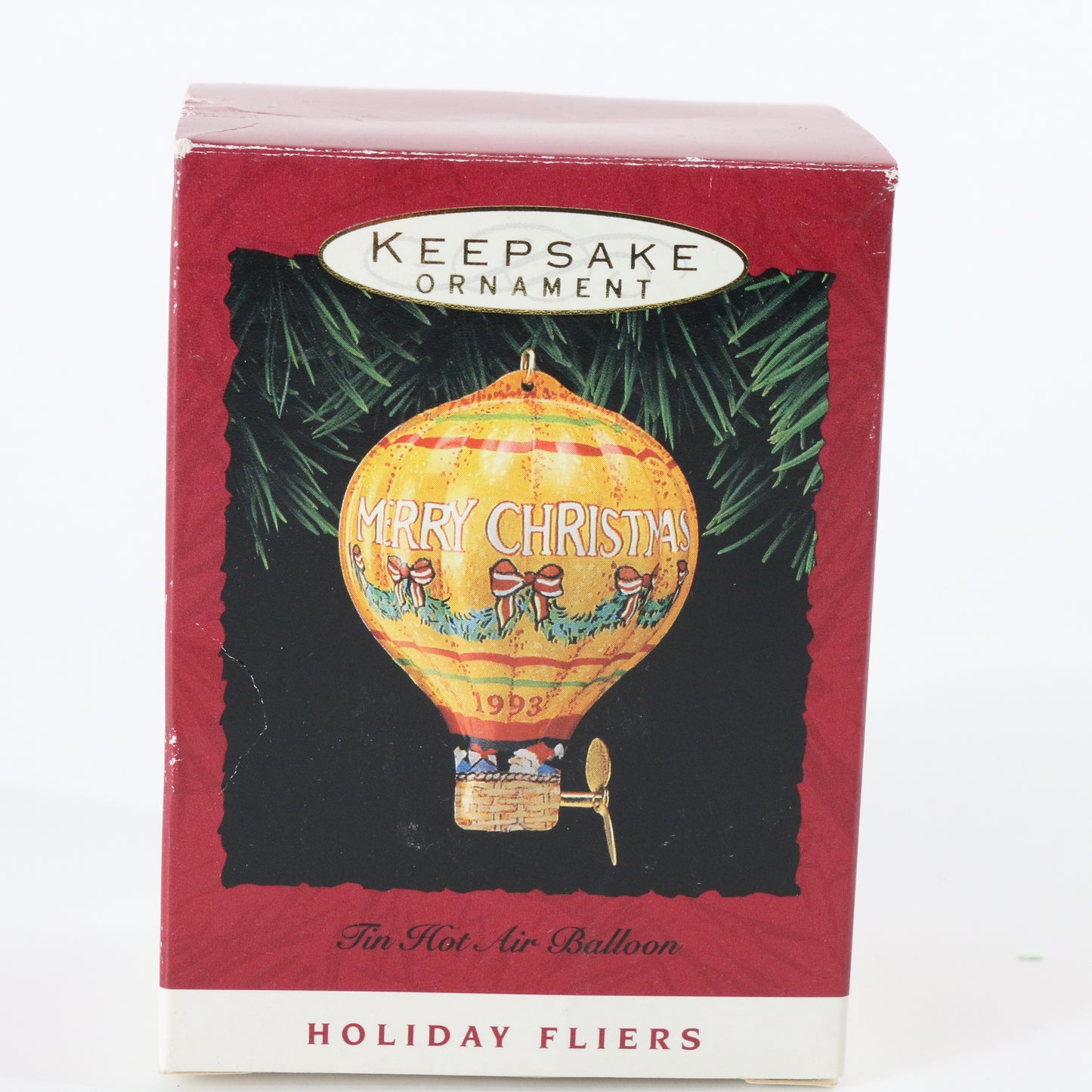 Hallmark Keepsake Hot Air Balloon Holiday Fliers Christmas XMAS Ornament 1993