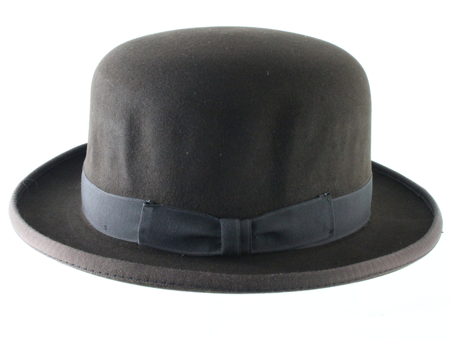 Top Hatters Mens Brown Genuine Fur Felt Classic Derby Hat 6 7/8 55cm