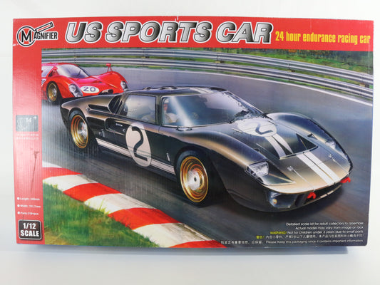 Ford Gt40 24hr Endurance Racing Sports Car Kit Magnifier 1:12 Mag00019