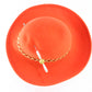 Adolfo Ii New York Ladies Boutique Elegant Red Wool Felt Hat 7 56cm