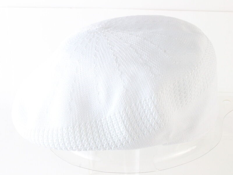 Biltmore Mens White Vent Air Cap Vented Newsboy Style Cap M