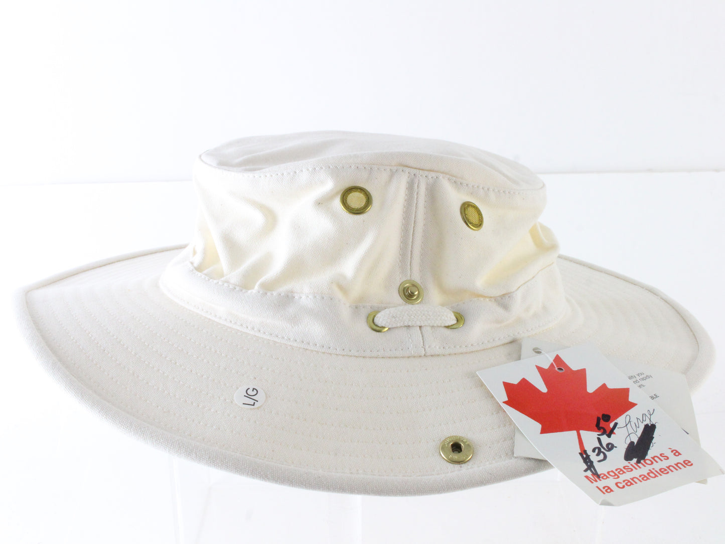 Biltmore Ladies Off White Australian Outback Cotton Hat MULTIPLE SIZES CANADA