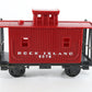 Lionel O 9067-10 Rock Island 9078 Red Plastic Caboose