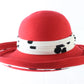 Oscar De La Renta Millinery Ladies Boutique Red Dalmation Print Hat 7 56cm