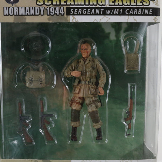 Sergeant W/ M1 Carbine Normandy WWII 1944 101st Airborne Action 18 1:18 Dragon