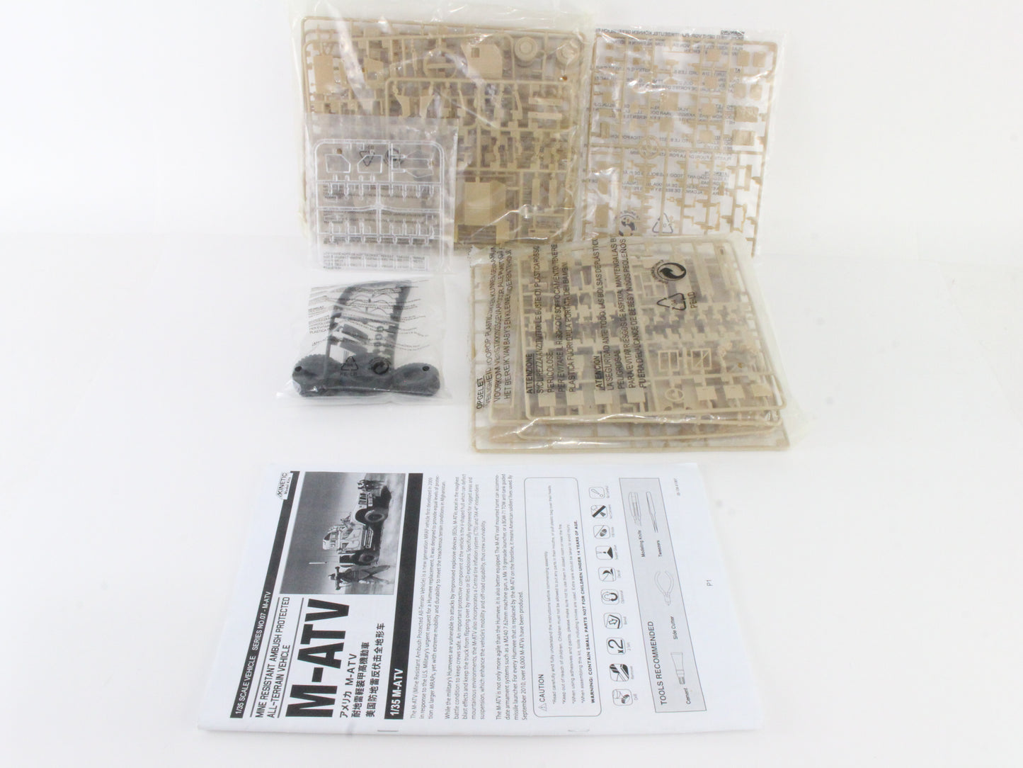 M-ATV Mine Resistent Ambush Protected Atv 1:35 Kinetic Model Kit K61007