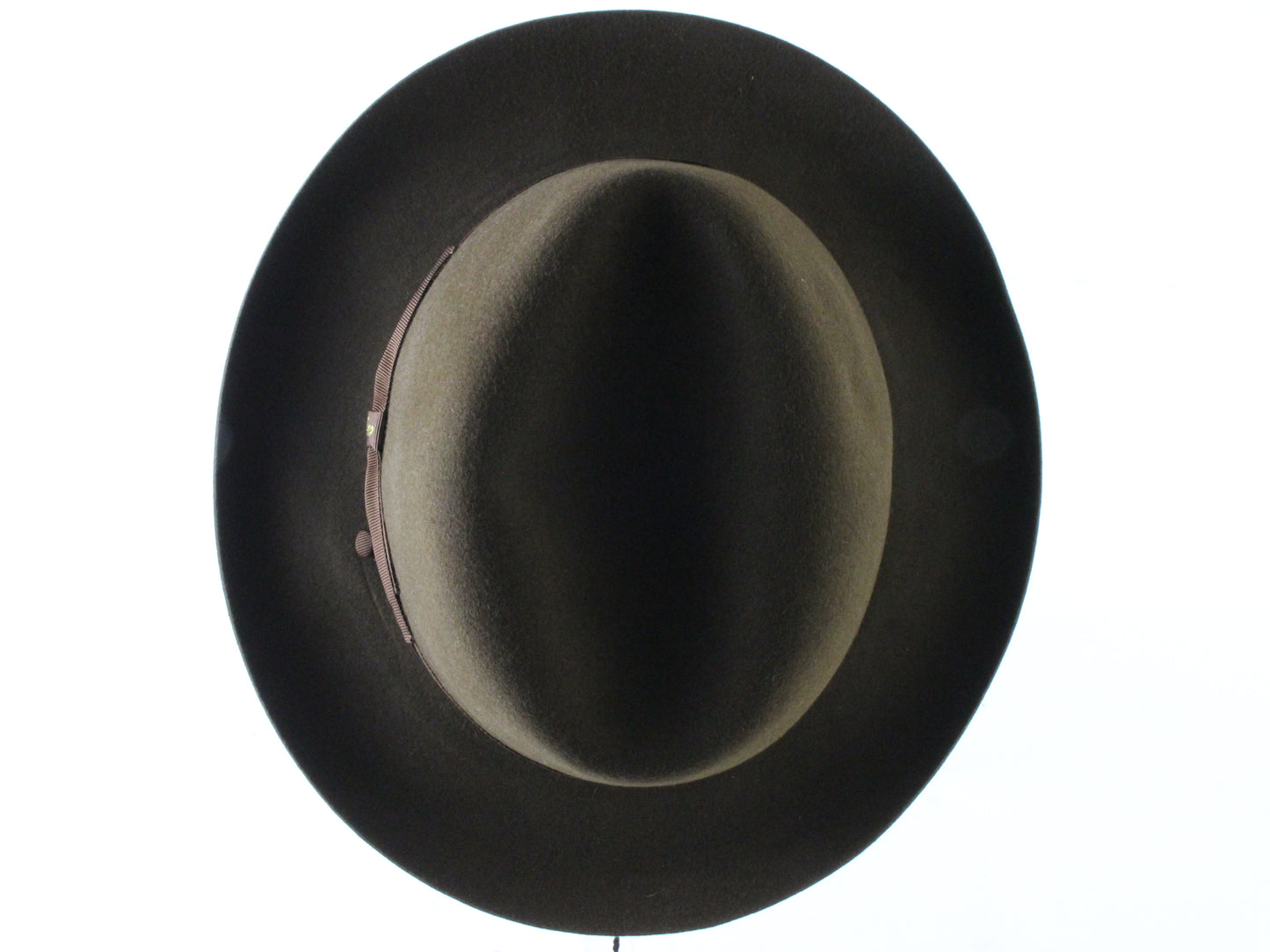 Borsalino Alessandria Mens Brown Felt Fedora W/ Brown Interior 5 56cm