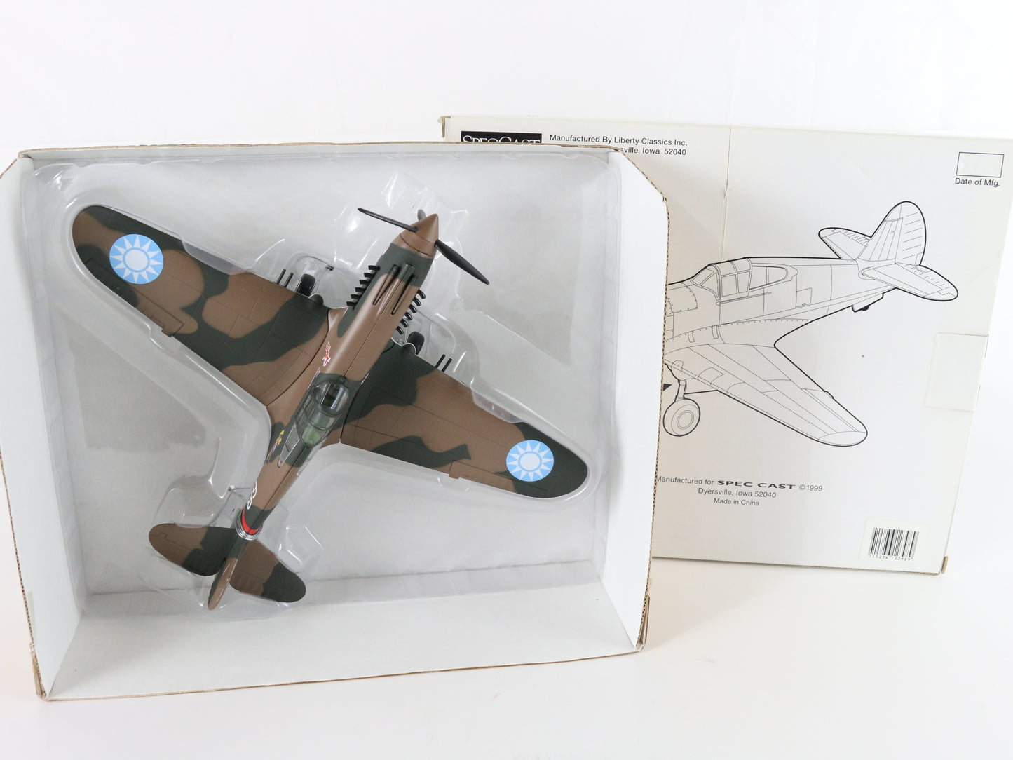 P-40 Warhawk WWII Fighter Plane Speccast Model