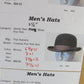 Top Hatters Mens Brown Fur Felt Fedora Derby Hat W/ Orange Feather 5x 6 7/8 55cm
