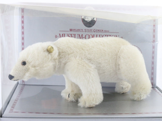 Vintage Steiff Polar Bear Toy Animal Museum Collection 0090/11 Replica 1909