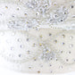 George Zamaul Ladies Elegant Couture White Felt Hat W/ Rhinestones 7 1/8 57cm