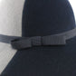 Sonni of California Ladies Navy Blue and Gray Wool Felt Boutique Hat 6 3/4 54cm