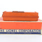 Lionel O Postwar 3656 Orange Operating Cattle Car W/ Box & Stockyard + COWS