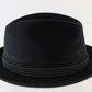 Royal Biltmore Gregory Mens Black Diamond Felt Fedora W/ Maple Pin 7 3/4 62cm