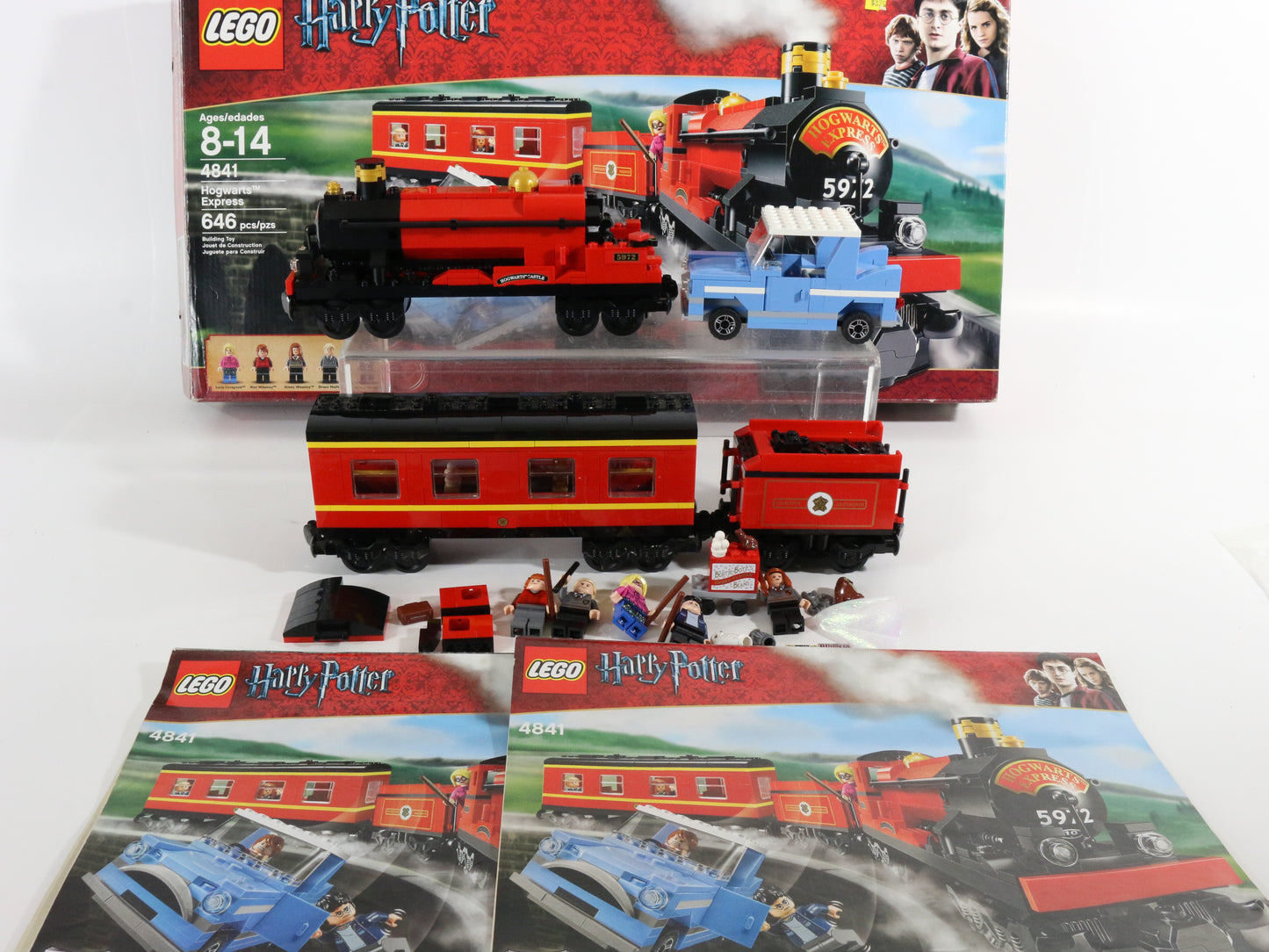 Lego Harry Potter Hogwarts Express Train Mostly Built 4841 + Box Instructions