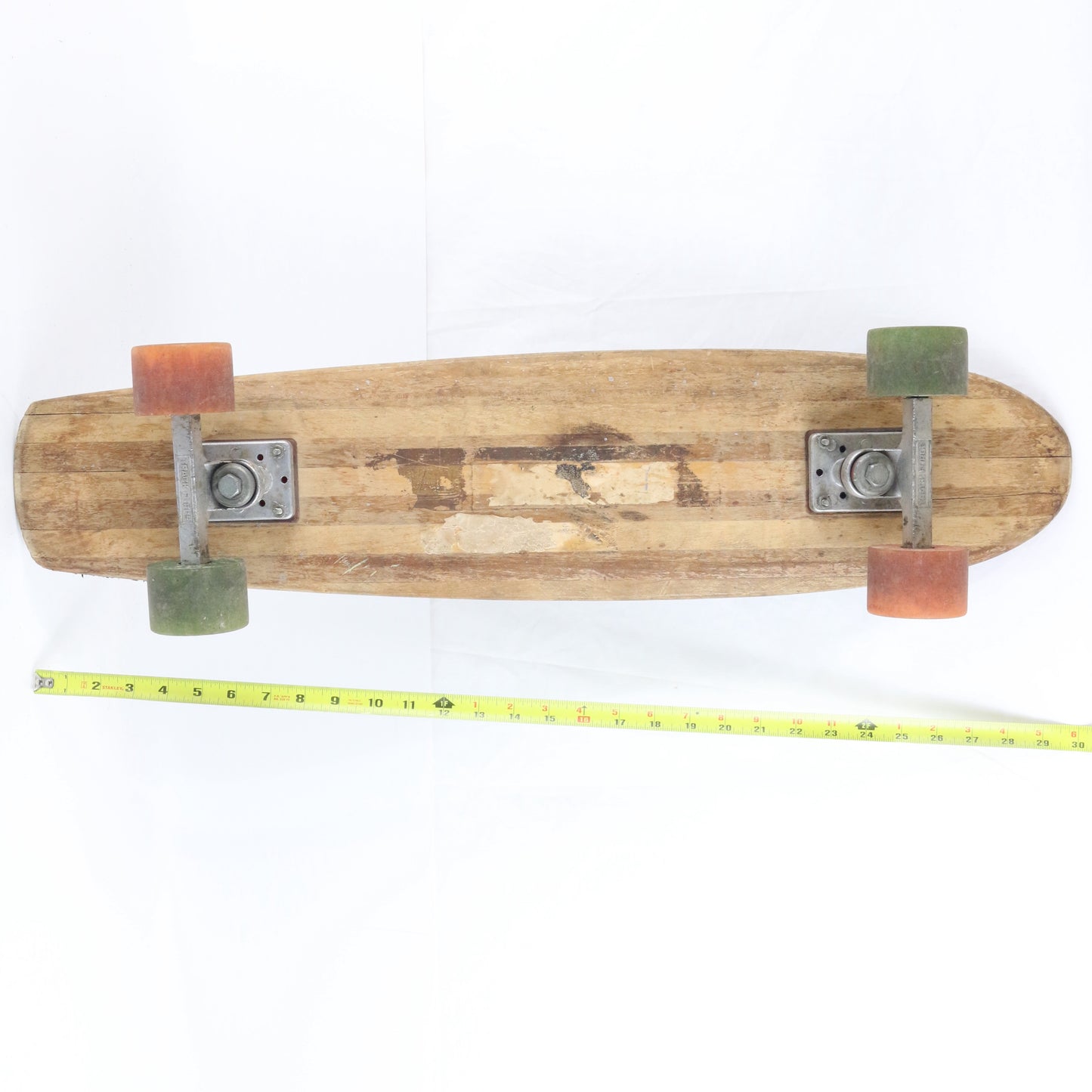 Ultra Pro Class Track Force Wooden Vintage Skateboard Deck W/ Wheels 30"