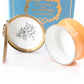 Bilston & Battersea Halcyon Days Owl Design Apricot Enamel Box