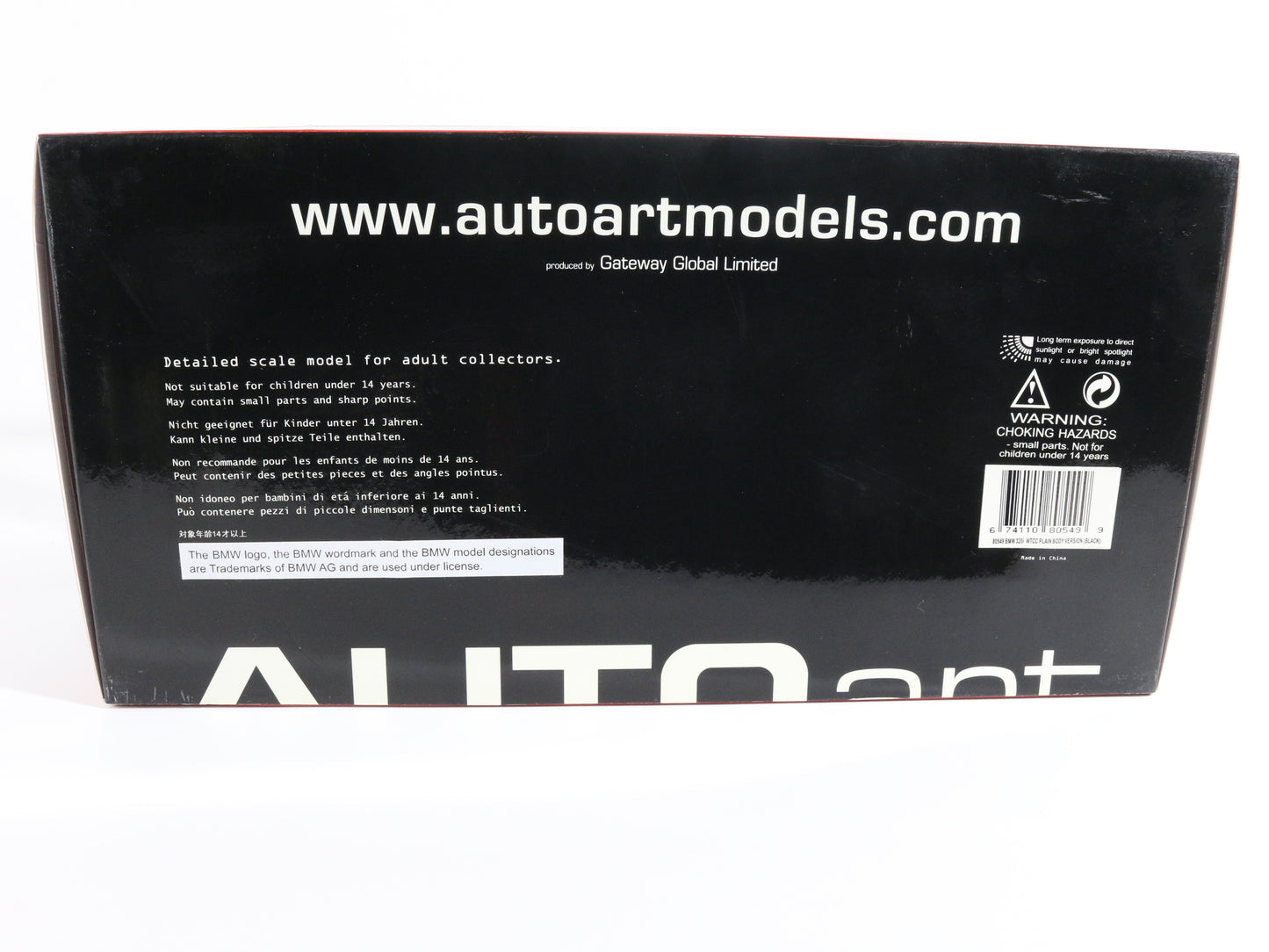 2005 BMW 320i WtC+C Plain Body Version Autoart Motorsport 1:18 Model Car 80549