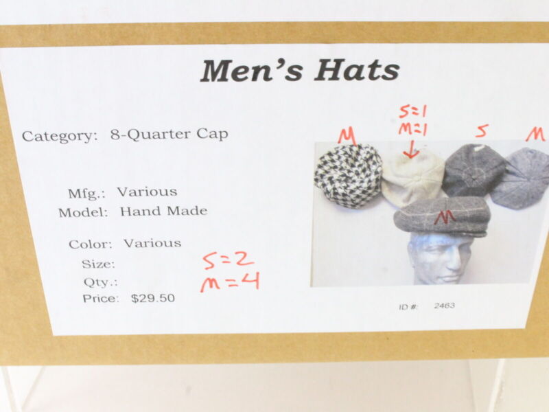 Mens Light Blue Eight Quarter Cap M Vintage Style Mens Dress Hat