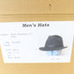 Dynafelt Mens Black Felt STYLISH Fedora W/ Feathers 7 1/4 58cm