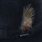 Stetson The Sovereign Mens Black Felt Fedora W/ Brown Feather MULTIPLE SIZES