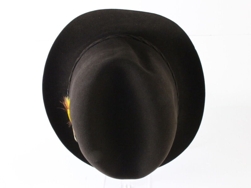 Biltmore Mens Black Oak Brown Canadian Suede Fedora MULTIPLE SIZES