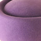 Sonni Of California Ladies Purple Felt Pillbox Hat 7 1/8 57cm