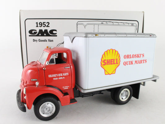 1952 GMC Dry Goods Van Orloski's Quik Mart Shell First Gear 1:34 Model #29-1981