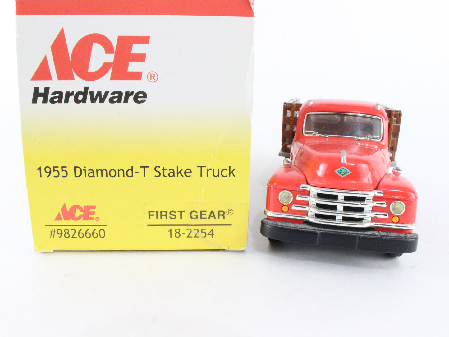 1955 Diamond-T Stake Truck Ace Hardware First Gear 1:34 Scale Model 18-2254