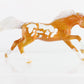 Custom Painted Brown And White Mustang G3 Breyer #5625 Stablemates