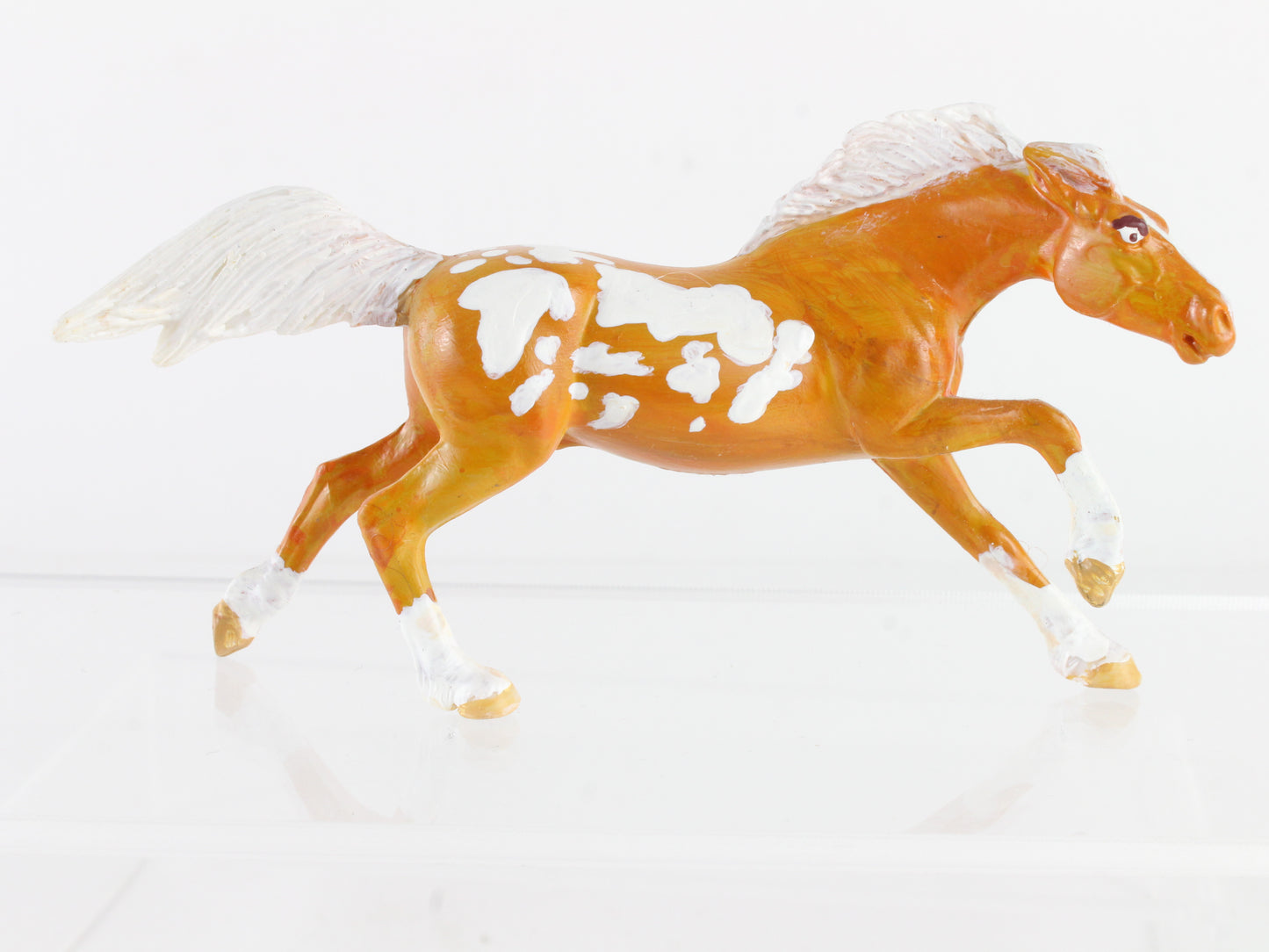 Custom Painted Brown And White Mustang G3 Breyer #5625 Stablemates