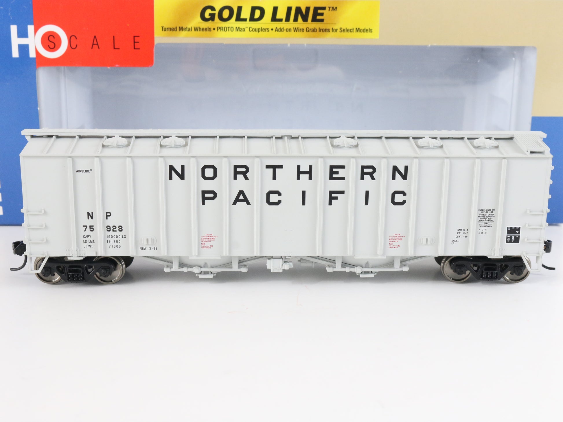 Northern Pacific Airslide Covered Hopper Walthers HO Gold