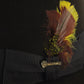 Royal Biltmore Mens Black Oak Brown Felt Fedora W/ Feathers MULTIPLE SIZES