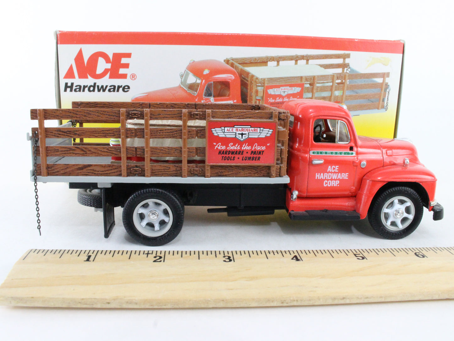 1955 Diamond-T Stake Truck Ace Hardware First Gear 1:34 Scale Model 18-2254