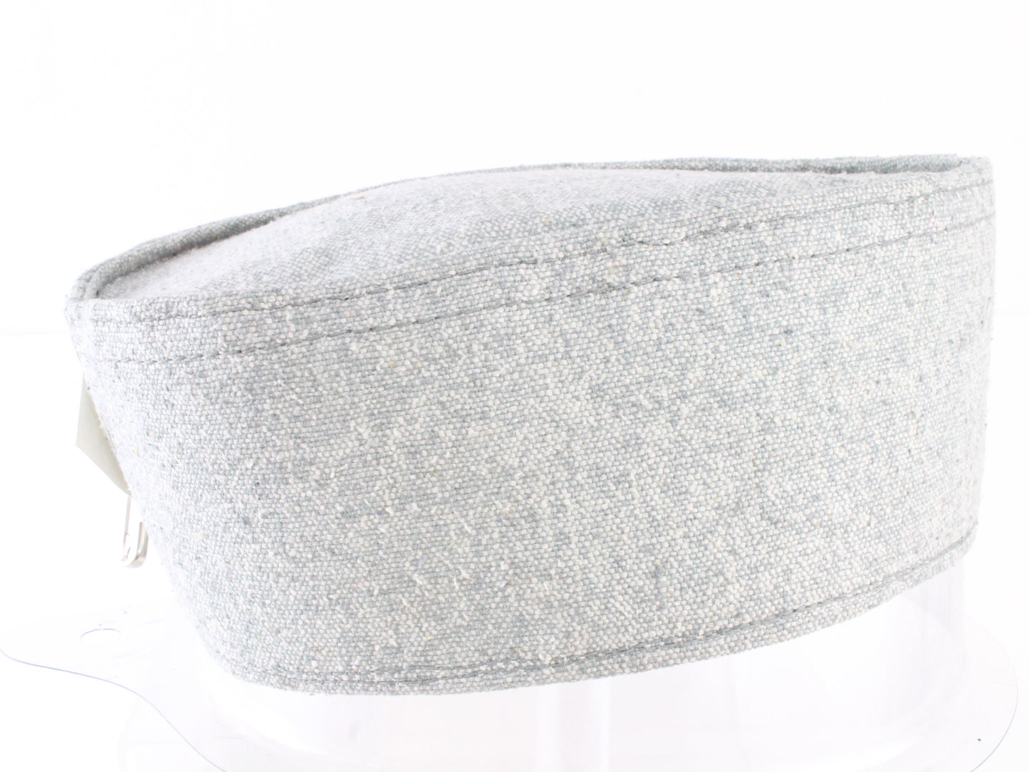 B Wear Cap Co Ladies Boutique Elegant Light Gray Pillbox Cap L