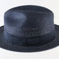 Biltmore Torino Mens Canadian Navy Blue Straw Fedora MULTIPLE SIZES