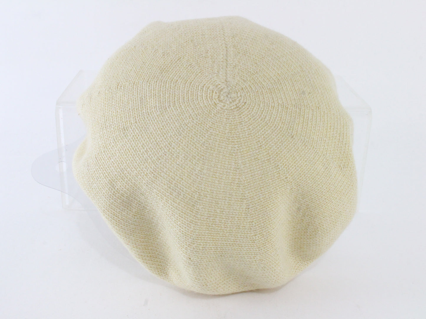 Patricia Underwood Tan Cashmere & Silk Knitted Ladies Cap 7 1/4 58cm