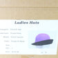 Frank Olive New York Ladies Purple And Black Felt Hat 6 7/8 55cm VINTAGE