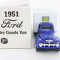 1951 Ford F-6 Dry Goods Van Auto Value Parts Stores First Gear 1:34 19-1003