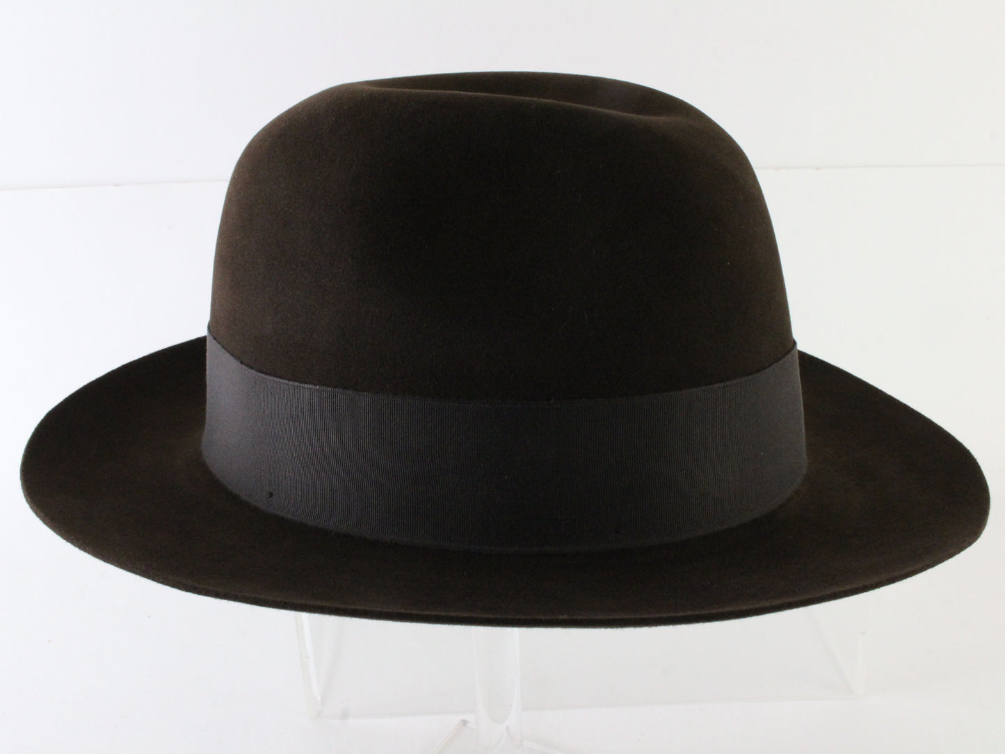 Royal Biltmore Mens Black Oak Brown Felt Fedora W/ Feathers MULTIPLE SIZES