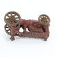 Vintage Red Cast Iron Tractor Farm Model w/ Driver AC Williams Fordson 3.5"