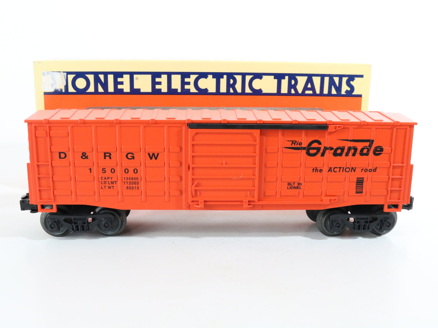 Lionel O 6-15000 Rio Grande D&RGW 15000 Waffle Side Boxcar