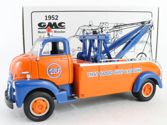 1952 GMC Heavy Duty Wrecker Gulf Gasoline First Gear 1:34 Scale Model