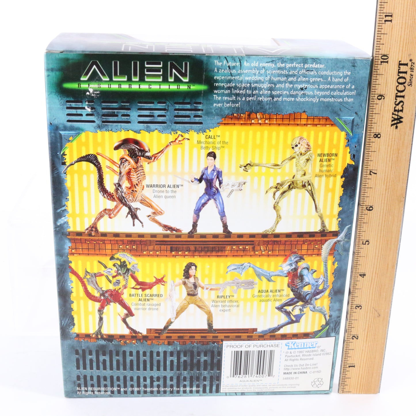 Alien Resurrection Movie Edition Aqua Alien Sealed 1997 Hasbro Signature