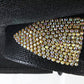 George Zamaul New York Ladies Black Straw Hat W/ Rhinestones 7 1/8 57cm