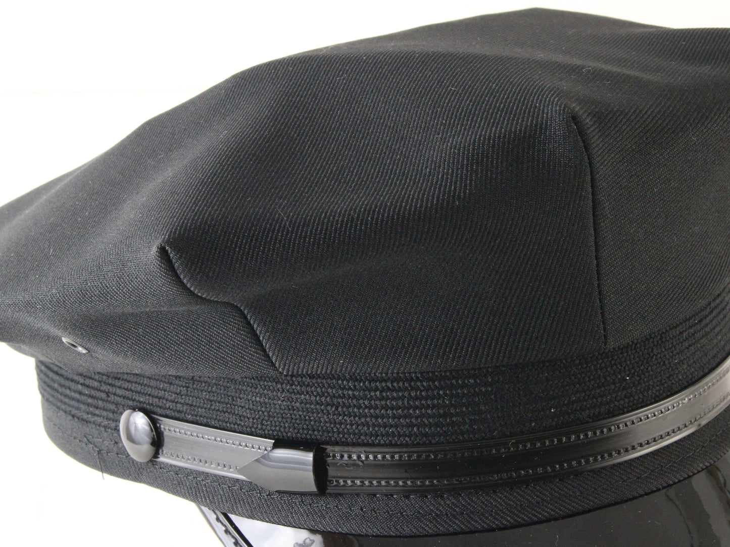 Mens Black Chauffeur Cap UNITE Quality Made for Business MULTIPLE SIZES